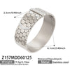 Wholesale Geometric Hollowout Microinlaid Zircon Stainless Steel Goldplated Bracelet Elegant Jewelry