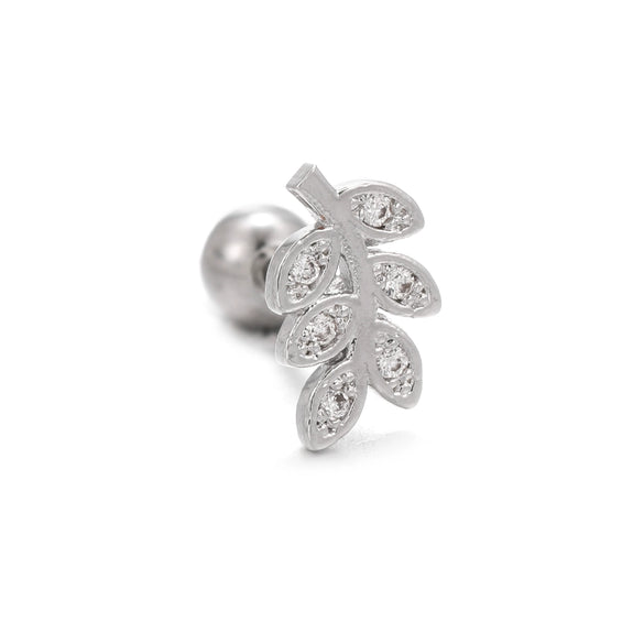 Wholesale Geometric Inlaid Zircon Copper Ear Bone Nail Jewelry