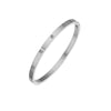 Wholesale Geometric Inlaid Zircon Titanium Steel Buckle Bracelet For Couples