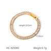 Wholesale Geometric Ins Style Electroplated Stainless Steel Bracelet With Green Aventurine And Tiger Eye Stone Jewelry Accessories