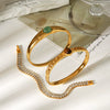 Wholesale Geometric Ins Style Electroplated Stainless Steel Bracelet With Green Aventurine And Tiger Eye Stone Jewelry Accessories