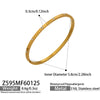 Wholesale Geometric Irregular Gear Plain Ring Bracelet With Micro Inlaid Zircon Clasp Stainless Steel 18K Gold Plated Jewelry