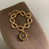 Wholesale Geometric Irregular Gold Watch Bracelet For Women Stainless Steel Non Fading Jewelry