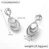 Wholesale Geometric Irregular Loop Winding Titanium Steel Goldplated Nonfading Earrings For Women With Electroplating Design