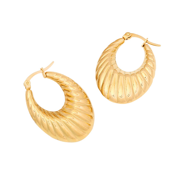 Wholesale Geometric Irregular Metal Stainless Steel Earrings With Electroplating For Women