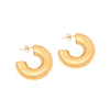 Wholesale Geometric Irregular Metal Stainless Steel Earrings With Electroplating For Women