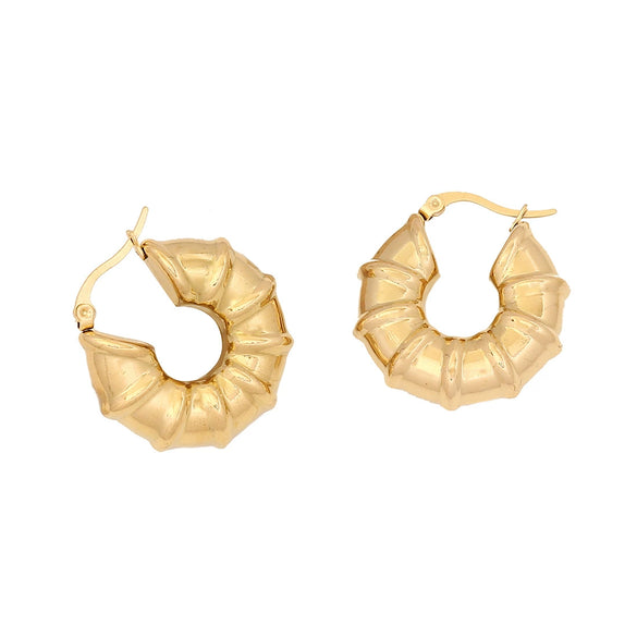 Wholesale Geometric Irregular Metal Stainless Steel Earrings With Electroplating For Women