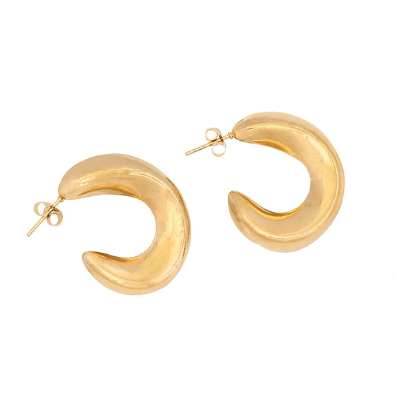 Wholesale Geometric Irregular Metal Stainless Steel Earrings With Electroplating For Women