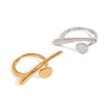 Wholesale Geometric Irregular Open Ring Stainless Steel 18K Gold Plated Jewelry For Women