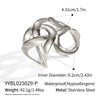 Wholesale Geometric Irregular Personality Bracelet Made Of Titanium Steel With Electroplating Processing