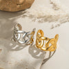 Wholesale Geometric Irregular Personality Bracelet Made Of Titanium Steel With Electroplating Processing