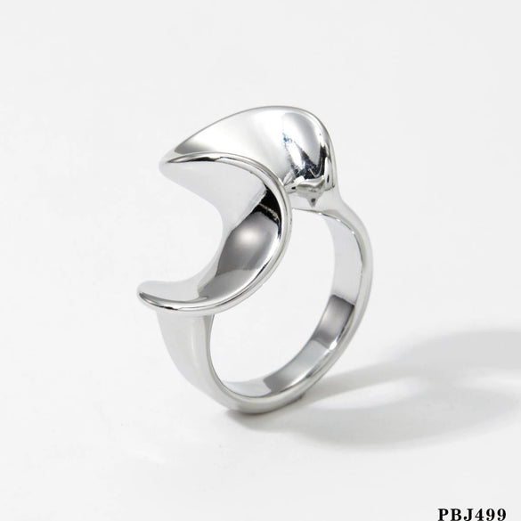 Wholesale Geometric Irregular Ring Earrings Set In Stainless Steel With Electroplating For Women Niche Design Fashionable