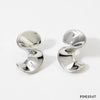 Wholesale Geometric Irregular Ring Earrings Set In Stainless Steel With Electroplating For Women Niche Design Fashionable