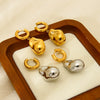 Wholesale Geometric Irregular Stainless Steel 18K Gold Plated Earrings For Women