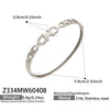 Wholesale Geometric 18K Gold Plated 316L Stainless Steel Horseshoe Buckle Bracelet For Women