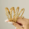 Wholesale Geometric 18K Gold Plated 316L Stainless Steel Horseshoe Buckle Bracelet For Women