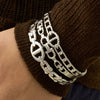 Wholesale Geometric 18K Gold Plated 316L Stainless Steel Horseshoe Buckle Bracelet For Women