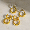 Wholesale Geometric 18K Gold Plated Stainless Steel Earrings For Women
