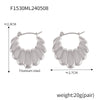 Wholesale Geometric 18K Gold Plated Titanium Steel Twist Earrings For Women