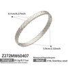 Wholesale Geometric 18K Goldplated Twisted 316L Stainless Steel Bracelet Jewelry Accessories