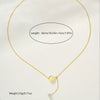 Wholesale Geometric 14K Plated Stainless Steel Tassel Clavicle Chain Jewelry