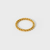 Wholesale Geometric Knot Beads Stainless Steel Goldplated Plain Ring Women's Jewelry Accessories