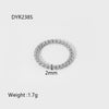 Wholesale Geometric Knot Beads Stainless Steel Goldplated Plain Ring Women's Jewelry Accessories