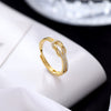 Wholesale Geometric Knotted Ring 925 Sterling Silver With Diamonds