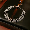 Wholesale Geometric Lace Hollow Bracelet Copper Plastic Real Gold Electroplated For Women