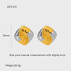Wholesale Geometric Leaf Stainless Steel 18K Gold Plated Earrings For Women