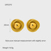 Wholesale Geometric Leaf Stainless Steel 18K Gold Plated Earrings For Women