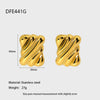 Wholesale Geometric Leaf Stainless Steel 18K Gold Plated Earrings For Women