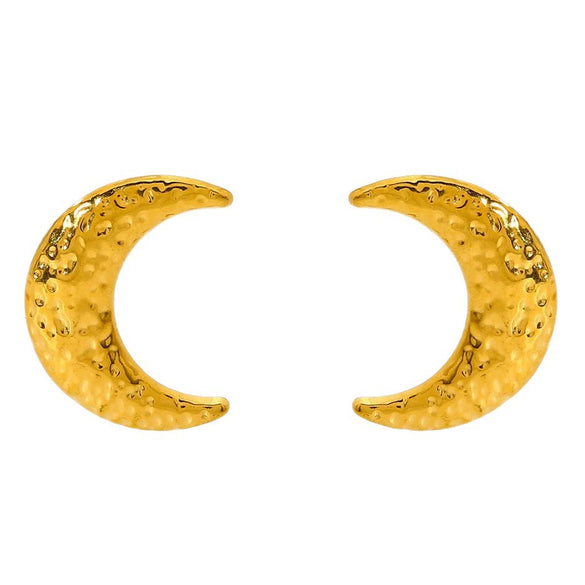 Wholesale Geometric Leaf Stainless Steel 18K Gold Plated Earrings For Women