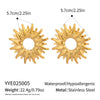 Wholesale Geometric Light Luxury Nonfading Waterproof Earrings For Girls Titanium Steel Electroplated