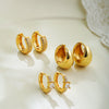 Wholesale Geometric Light Luxury Style Copper Plated Diamond Earrings