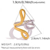 Wholesale Geometric Line Stainless Steel Open Ring With Vacuum Real Gold Plating In Pvd Furnace For Women And Unisex