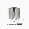 Wholesale Geometric Line Stainless Steel Ring For Women With Ins Style And 18K Gold Plated Electroplating
