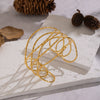 Wholesale Geometric Lines Cross Hollow Opening Stainless Steel Electroplated Bracelet Jewelry For Girls