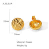 Wholesale Geometric Lines Design Copper Electroplated Women's Earrings