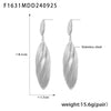 Wholesale Geometric Long Drop Stainless Steel Pvd Plated Women's Earrings