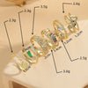 Wholesale Geometric Love Copper Ring With Electroplating For Women