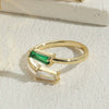 Wholesale Geometric Love Copper Ring With Electroplating For Women