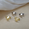 Wholesale Geometric Love Smooth 925 Sterling Silver Electroplated Women's Earrings