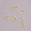 Wholesale Geometric Metal Heart Shaped 18K Gold Plated Gothic Earrings