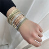 Wholesale Geometric Metal Iron Electroplated Unisex Bracelet Set