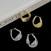 Wholesale Geometric Metal Spring Earrings For Women Copper Electroplated
