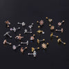 Wholesale Geometric Metal Stainless Steel Ear Nail Jewelry