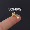 Wholesale Geometric Metal Stainless Steel Ear Nail Jewelry