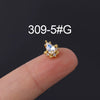 Wholesale Geometric Metal Stainless Steel Ear Nail Jewelry