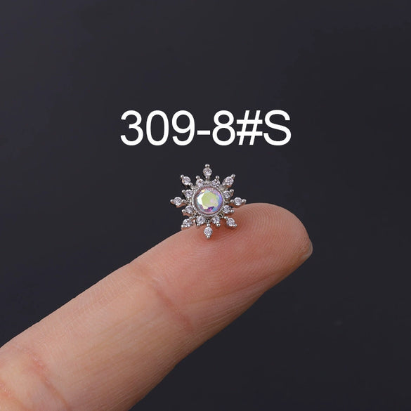 Wholesale Geometric Metal Stainless Steel Ear Nail Jewelry